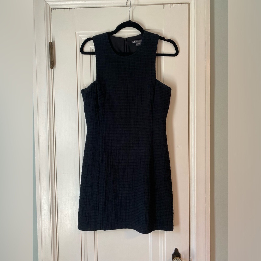 Armani exchange black mini dress